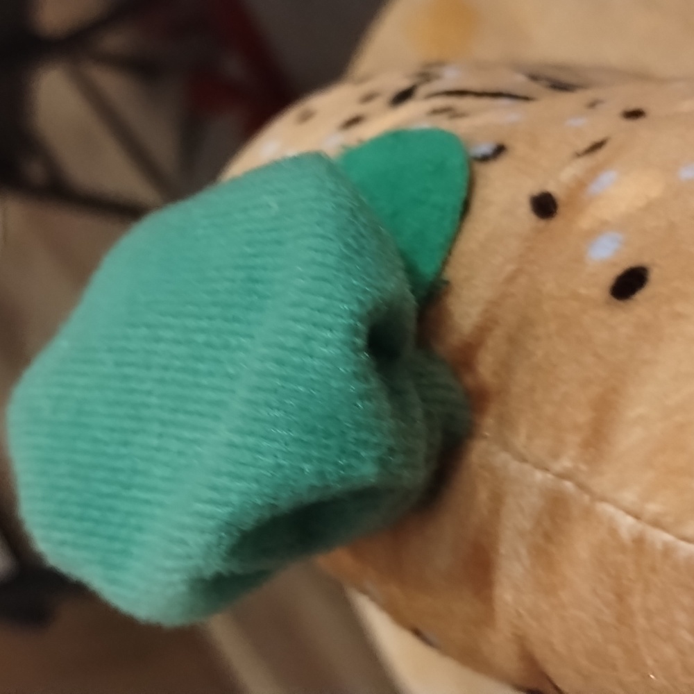 Five below fancy french bread Bagel with mustache plush - Picture 7 of 13